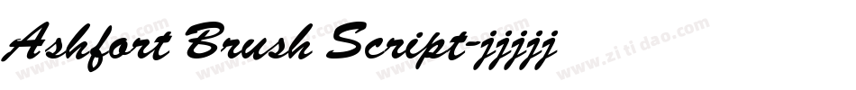 Ashfort Brush Script字体转换